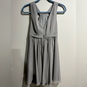 Gray cocktail dress from David’s Bridal size 8